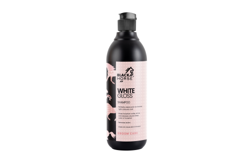 BLACK HORSE WHITE GLOSS 500ml szampon dla siwych koni