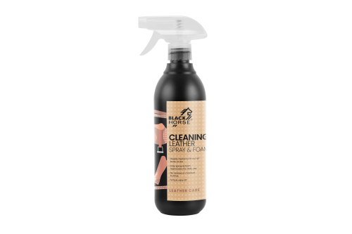 BLACK HORSE Cleaning Leather Spray Foam 500ml pianka do czyszczenia wyrobów skórzanych