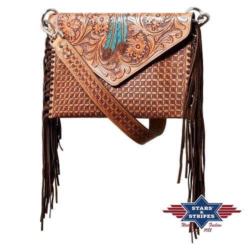 Torebka westernowa skórzana STARS & STRIPE