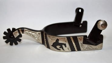 Męskie ostrogi westernowe z grawerem REINER - WYSYŁKA 48