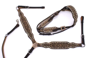 Zestaw westernowy ogłowie + napierśnik 