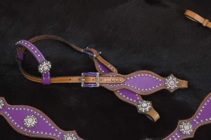 Zestaw westernowy ogłowie + napierśnik 