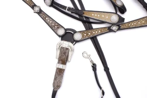 Zestaw westernowy ogłowie + napierśnik