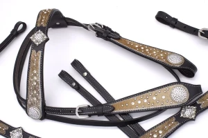 Zestaw westernowy ogłowie + napierśnik