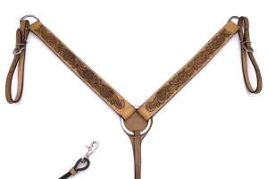 Zestaw westernowy ogłowie + napierśnik FLOWER