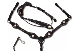 Zestaw westernowy ogłowie + napierśnik