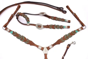 Zestaw westernowy ogłowie + napierśnik