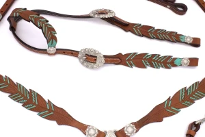 Zestaw westernowy ogłowie + napierśnik