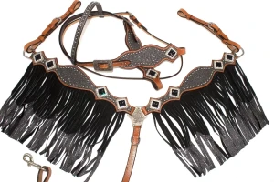 Zestaw westernowy ogłowie + napierśnik
