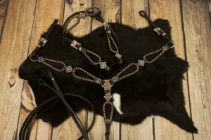 Zestaw westernowy ogłowie + napierśnik