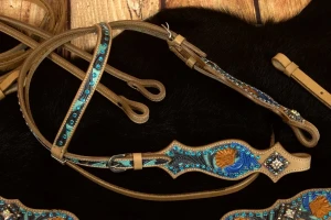 Zestaw westernowy ogłowie + napierśnik