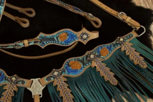 Zestaw westernowy ogłowie + napierśnik