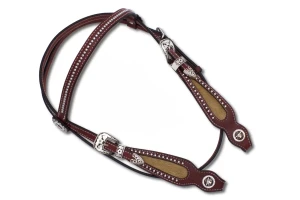 Ogłowie westernowe skórzane z wodzami