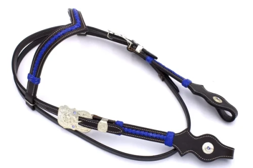 Ogłowie westernowe skórzane