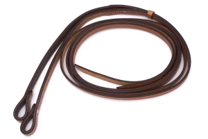 Ogłowie westernowe skórzane na jedno ucho z wodzami