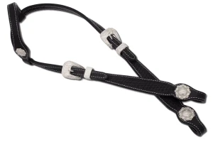 Ogłowie westernowe skórzane na jedno ucho 