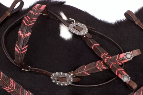 Ogłowie westernowe skórzane