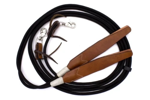 Wodze westernowe antypoślizgowe łączone nylonowe