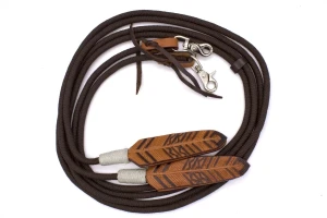 Wodze westernowe antypoślizgowe okrągłe nylonowe