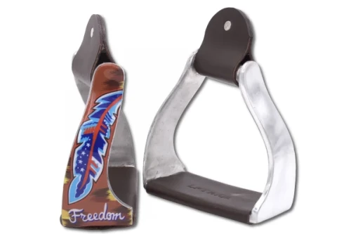 Strzemiona westernowe aluminiowe skręcone PRINT FREEDOM