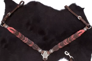 Napierśnik westernowy skórzany