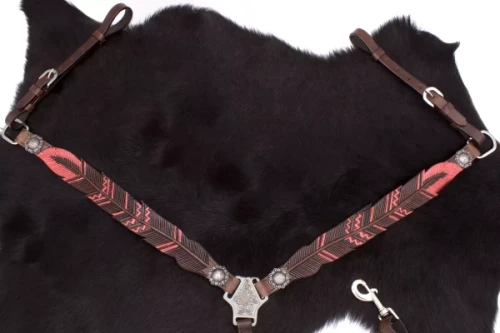 Napierśnik westernowy skórzany