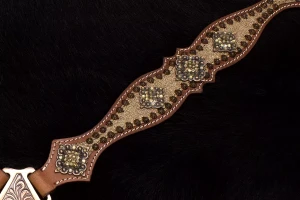 Napierśnik westernowy skórzany