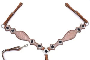 Napierśnik westernowy skórzany