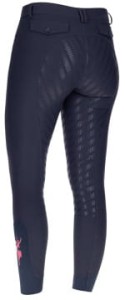 Bryczesy jeździeckie damskie pełny lej Janne x PinkRibbon Covalliero