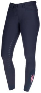 Bryczesy jeździeckie damskie pełny lej Janne x PinkRibbon Covalliero