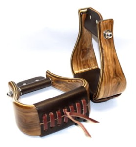 Drewniane strzemiona westernowe PREMIUM   
