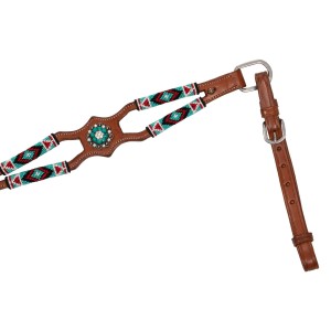 Napierśnik skórzany zdobiony  Pool's 