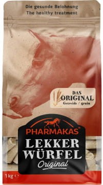 Smakołyki dla konia Lekkerwurfel, original 1kg Pharmakas Horse Fitform