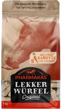 Smakołyki dla konia Lekkerwurfel marchewka 1kg