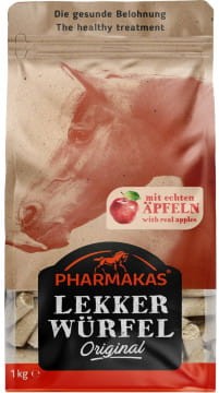 Smakołyki dla konia Lekkerwurfel jabłko 1kg