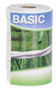 Plecionka ogrodzeniowa BASIC, 250 m, biała, Kerbl