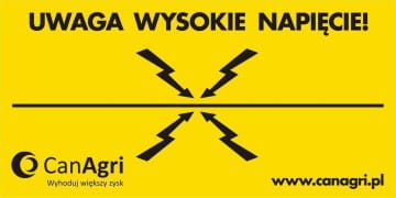 Tabliczka ostrzegawcza 10 x 20 cm, Can Agri