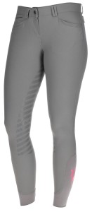 Bryczesy jeździeckie damskie Janne x PinkRibbon pełny lej Covalliero