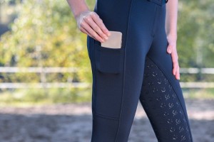 Bryczesy ClassicStar, damskie, granatowy, Covalliero