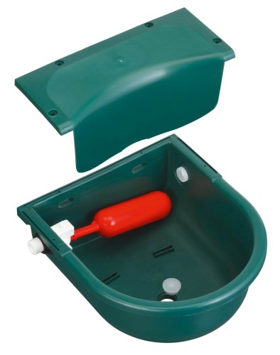 Poidło dla koni z zaworem pływakowym, tworzywo sztuczne S522, zielone, Kerbl