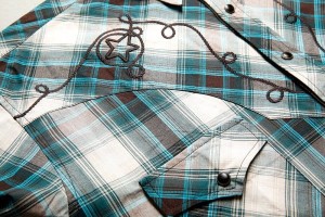 Koszula męska westernowa JEFF BLUE - rozm. M - WYSYŁKA 48H