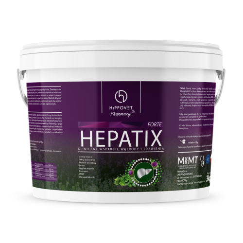 HIPPOVET PHARMACY Hepatix Forte 3kg suplement regenerujący wątrobę u koni