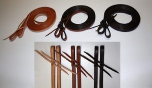 Wodze westernowe skórzane 5/8"   