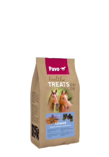 PAVO Healthy Treats Linseed 1kg przysmaki dla koni SIEMIE LNIANE