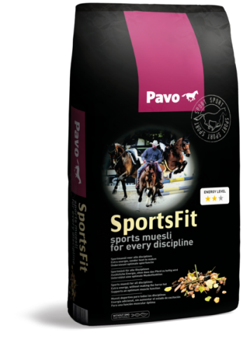 PAVO SportsFit 15kg wysokoenergetyczne musli dla koni sportowych
