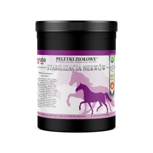 NUBA EQUI Peletki ziołowe 1,3kg zioła dla koni na spokój i opanowanie