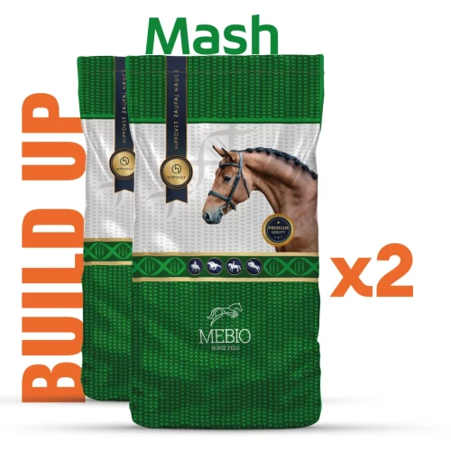 DWUPAK MEBIO Build Up Mash 2x 14kg mesz na rozbudowę masy u koni