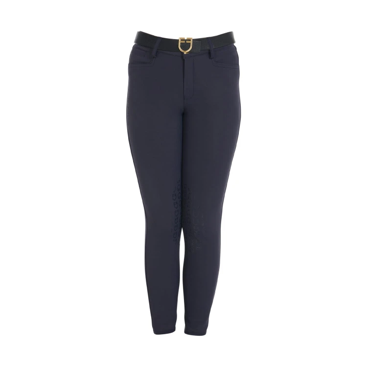 Bryczesy dziecięce UNISEX SLIM FIT EQUESTRO  GRANATOWE.jpg