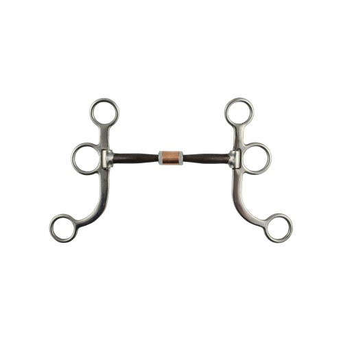 Wędzidło z czankami Pool's Roller Copper - rozm. 12,5 - WYSYŁKA 48H