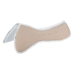 Podkładka z lycry i pianką pamięci ACAVALLO 3D SPACER - SAND/WHITE